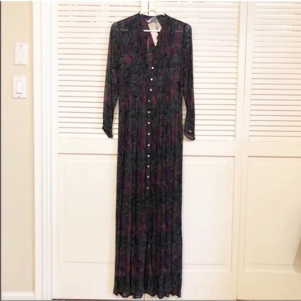 NWT Chan Luu Nine Iron Mix Floral Maxi Dress